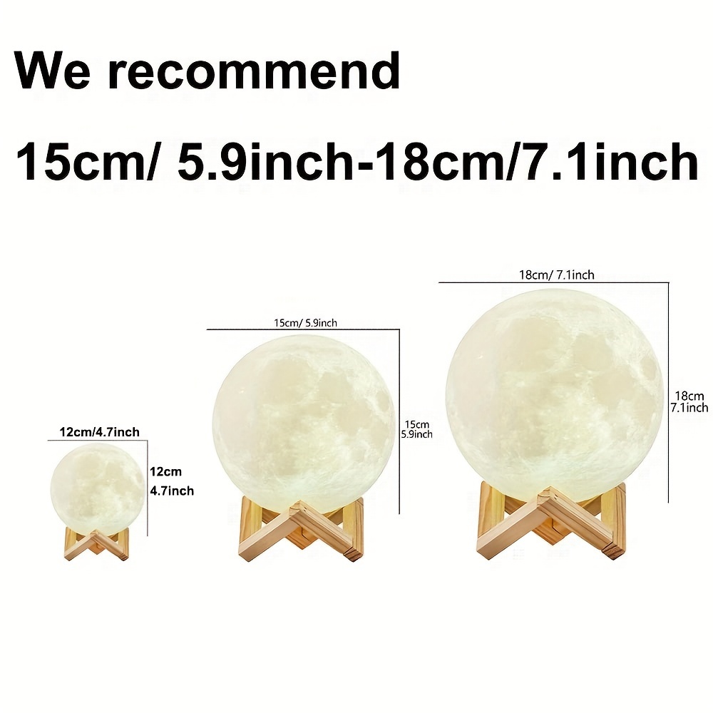 CelestiLight 128 Colour Changing Moon Night Lamp