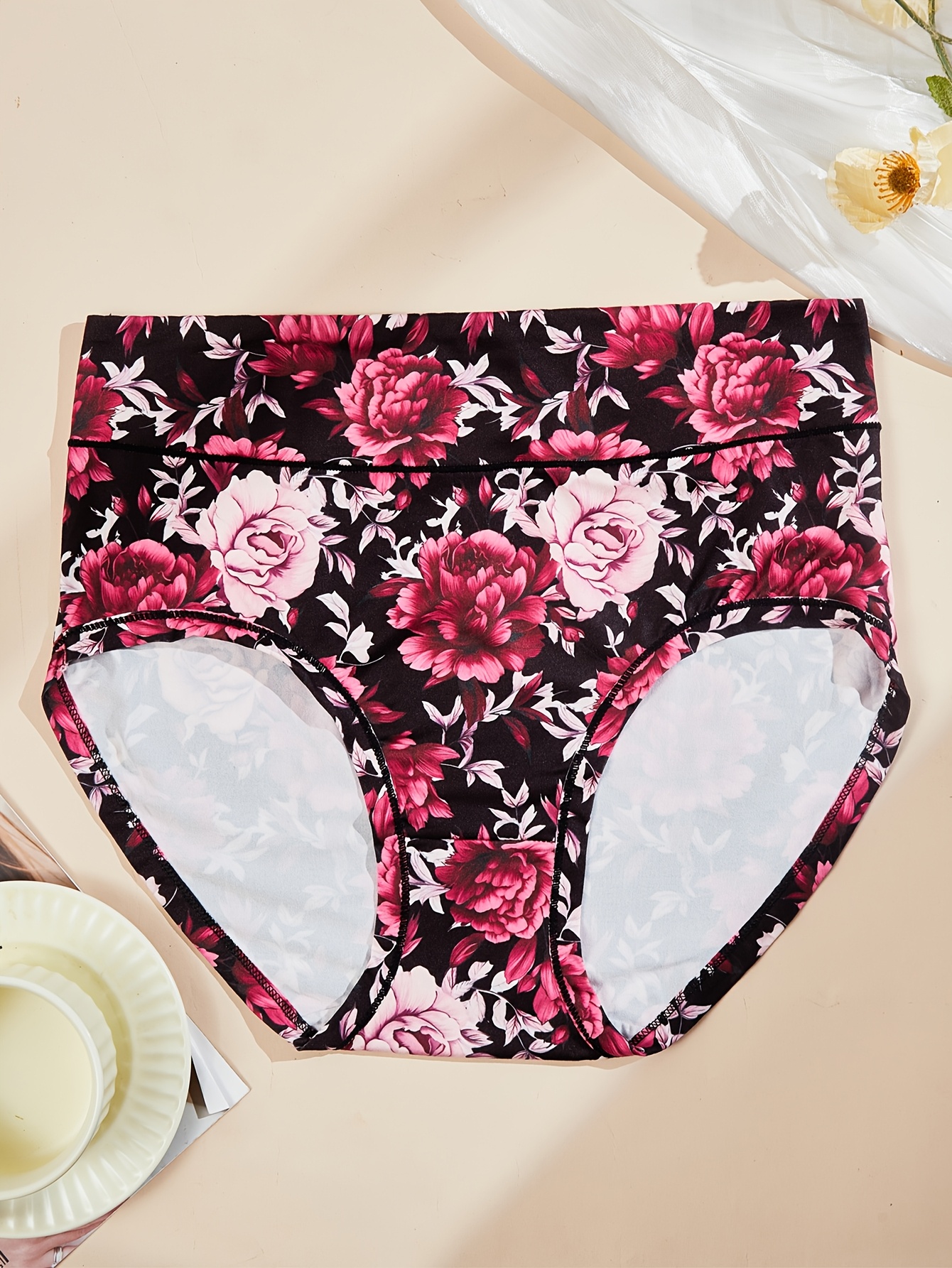 Bragas Flores Ropa Interior Femenina Bragas De Encaje De Flores