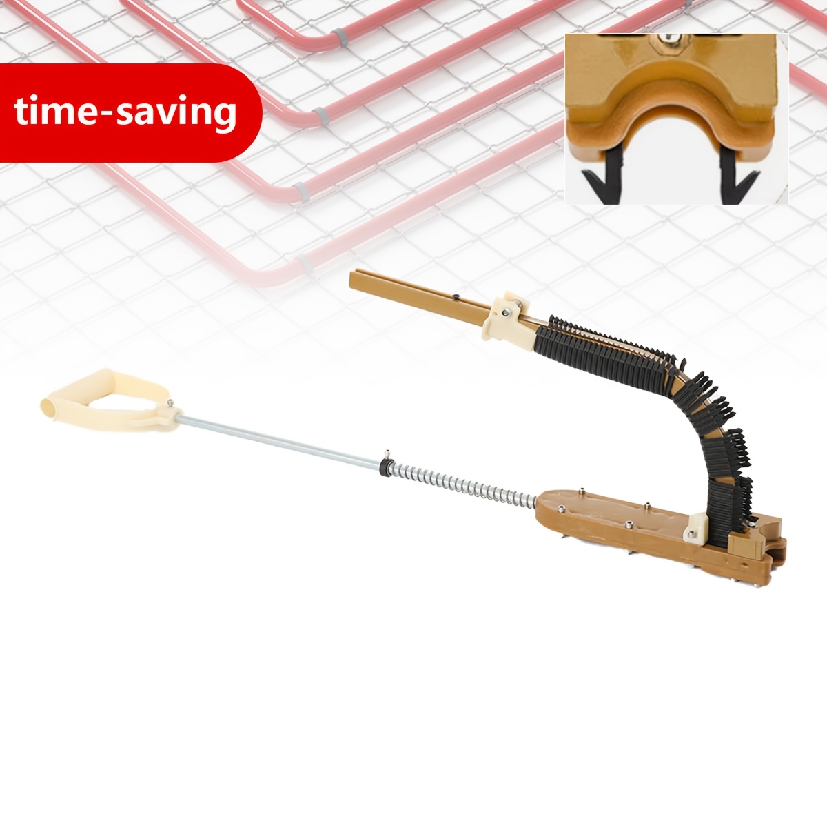 Image of Stapler For Heating With 1, 320 , Stapler/setter For Pipe Clamps, 20-mm-diameter Stapler For Heating Pipe Clips, For Pex Pipe