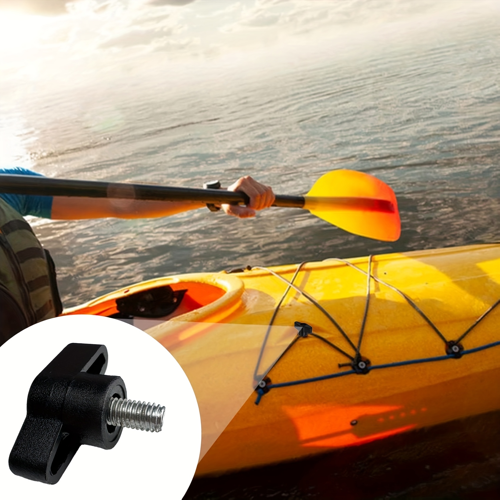6pcs Kayak Screws, Nuts and Hardware for Installation Systems