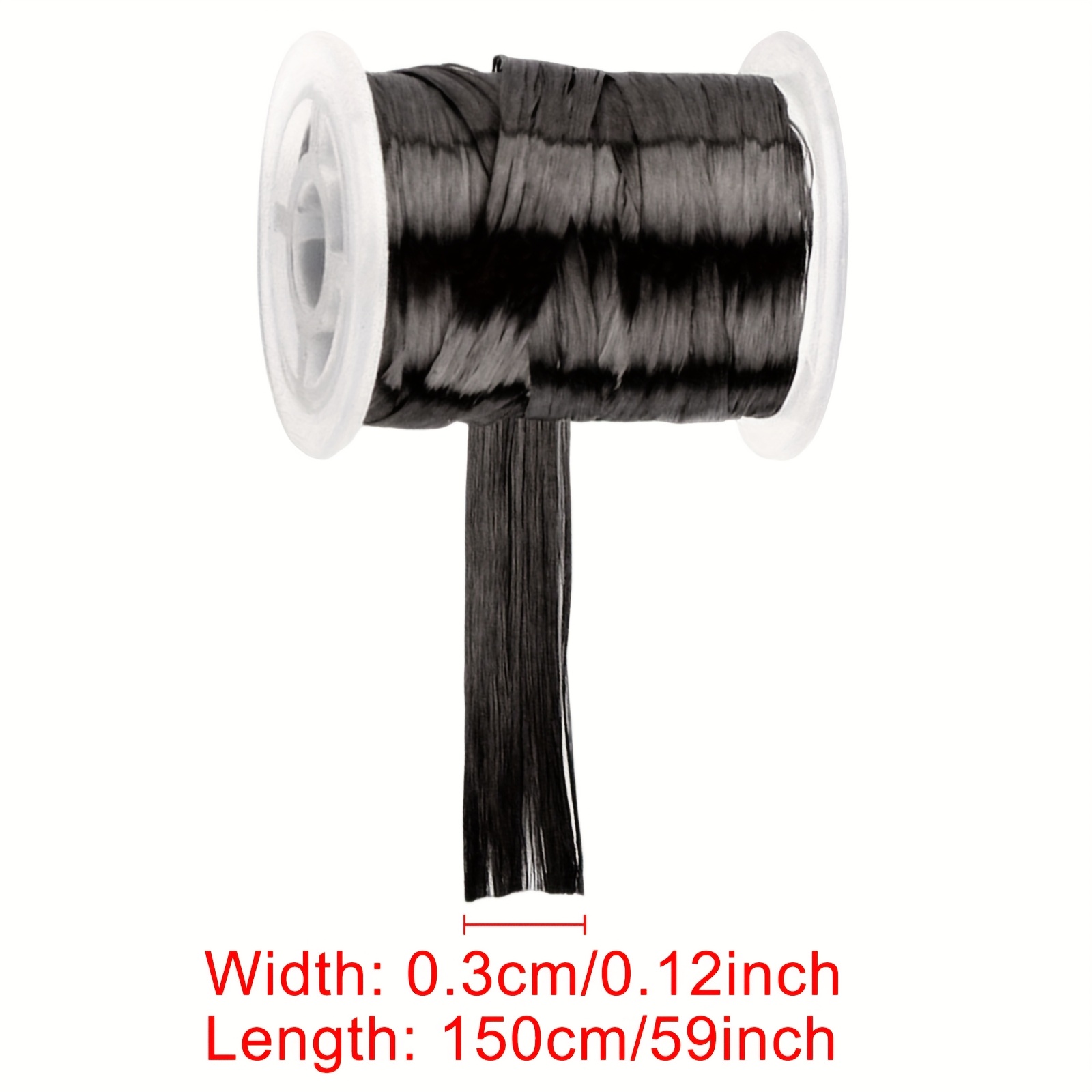 Image of A 150cm Long Carbon Fiber Thread For Wrapping Fishing Rod Guide Rings, Suitable For Building And Repairing Rods, Providing Strong Reinforcement
