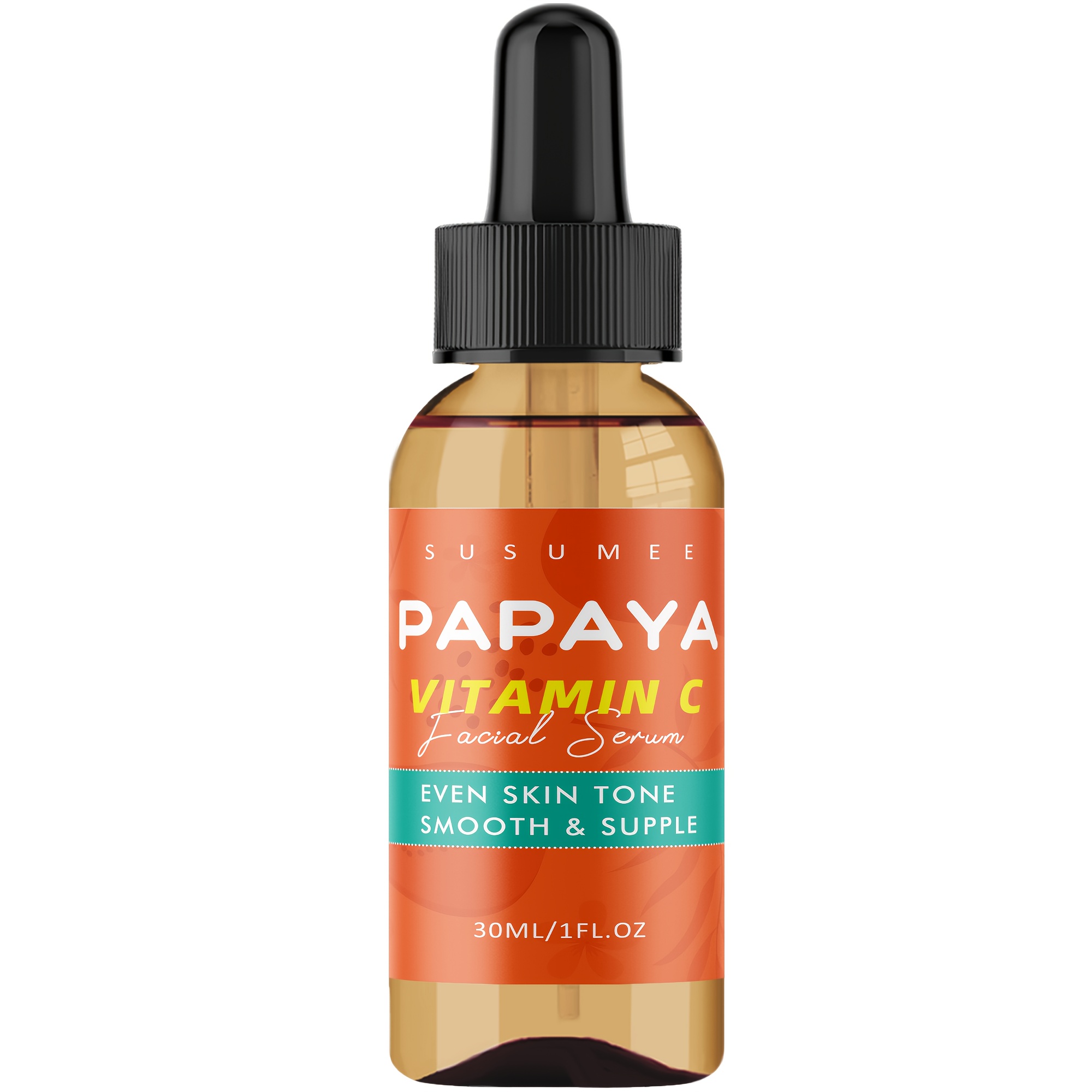 Image of Papaya + Vitamin C Serum-facial Serum With Kojic Acid And Hyaluronic Acid, Light Beige, Smooth And , 30ml/1fl.oz