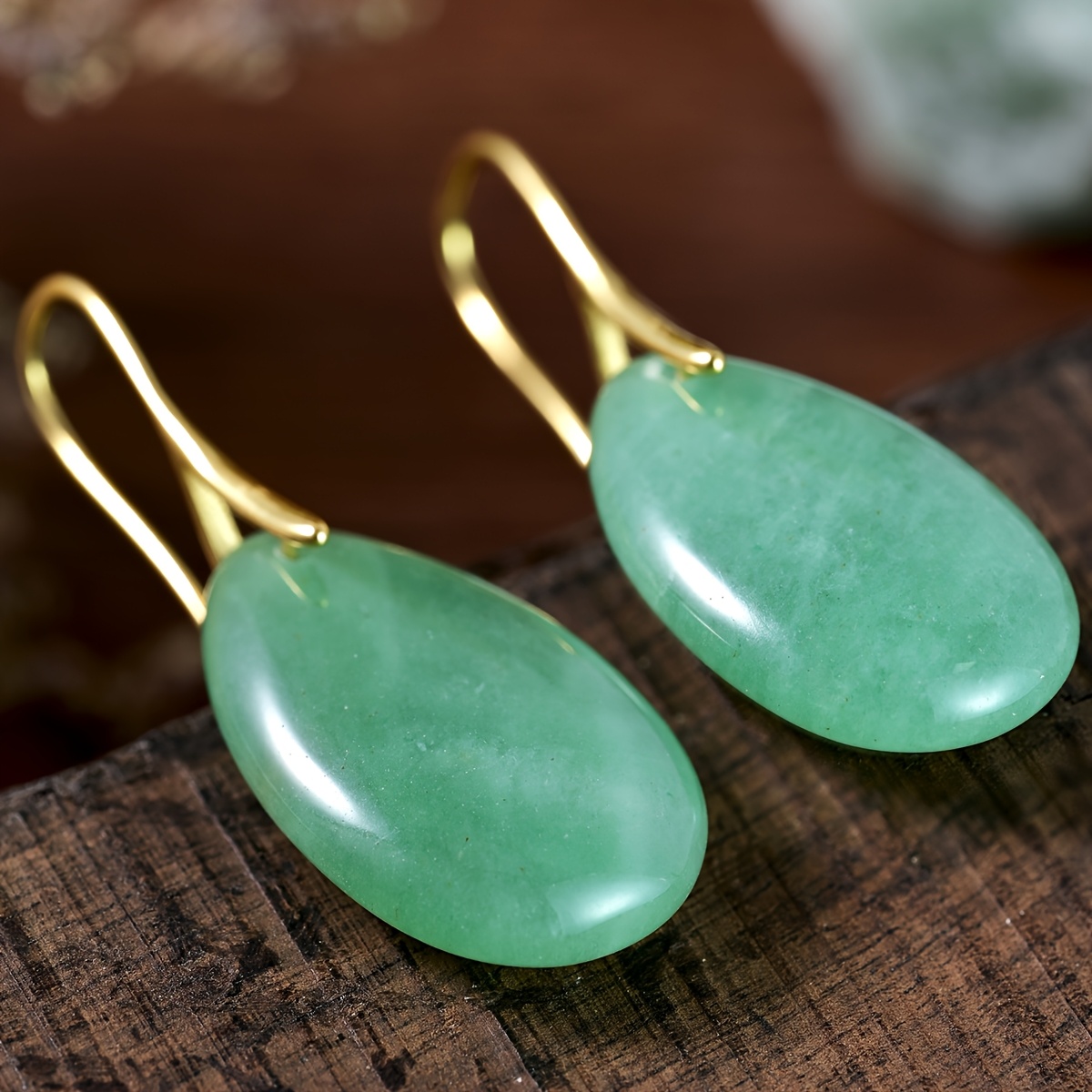 TEMU Pendientes de Verde, Moda Bohemia, Colgante de de Agua, Joyería a , Regalo para de Playa