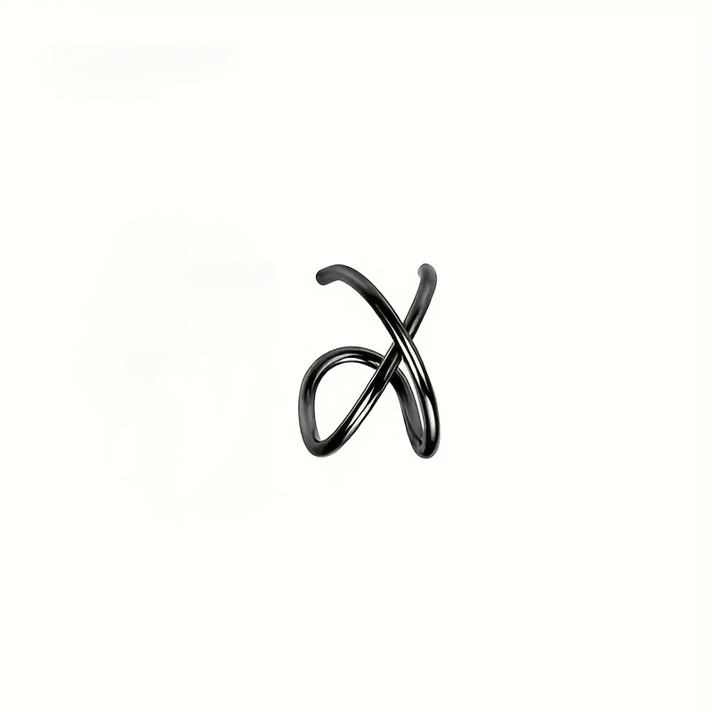 Double Layer Stainless Steel Ear Clip Cuff Earrings