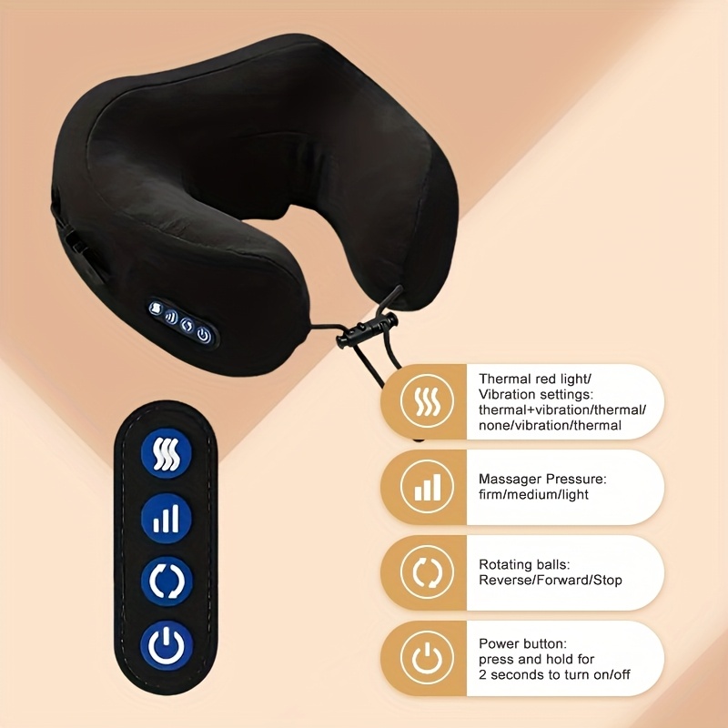 vibrating neck massage pillow Health Touch Neck Massaging Massager Gift with Relaxing Vibration- Cat main image 1