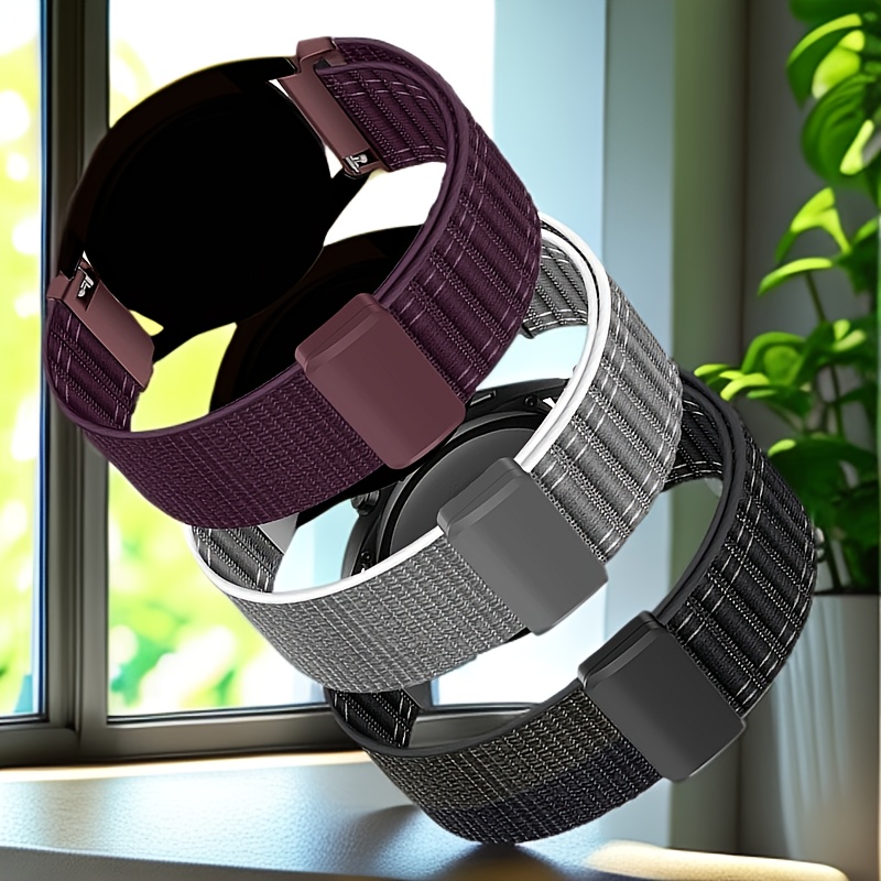 Pulsera Fitbit Para Personas Mayores Correa De Nailon De Lona Para