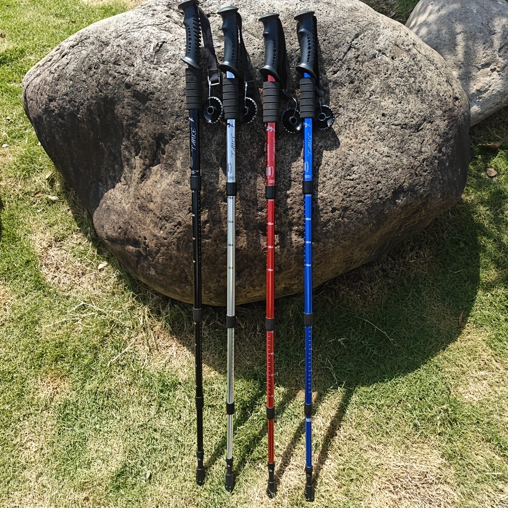 

Telescopic Hiking Pole With 4 Sections, Suitable For Trekking, Camping