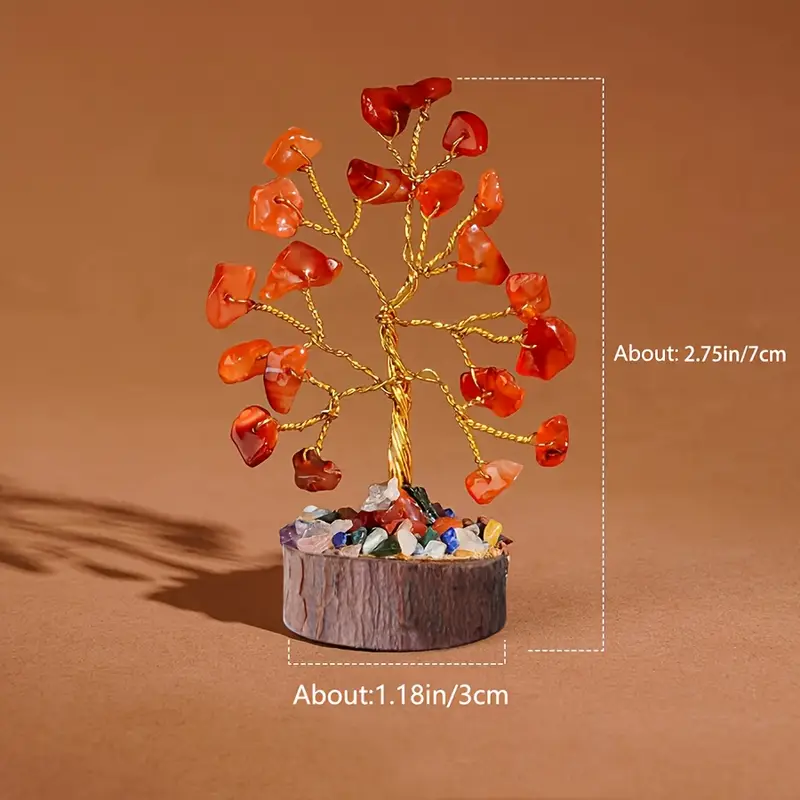 a box containing 12pcs of chakras crystal tree designed for shui this tree symbolizes fortune and serves as a decoration making it a thoughtful gift for new years and christmas spiritual decor holiday gift elegant design aesthetic ornament detailed premium materials decorative chakra tree crystal lovers spiritual Product details 4