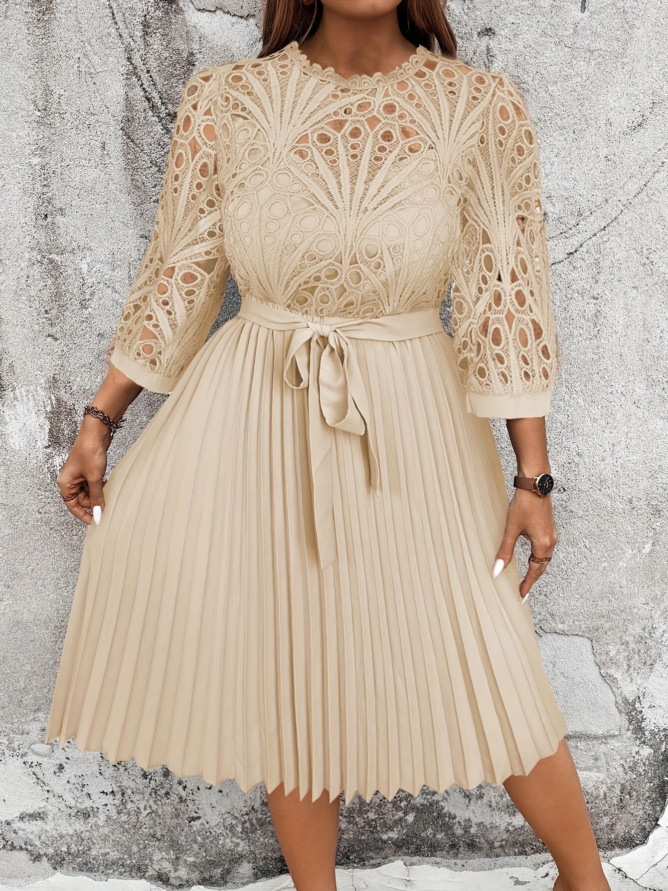 cream and gold plus size dresses Vintage Yellow and Cream Layered Tulle Ruffle Dress main image 1