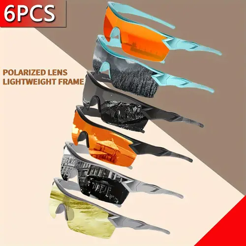 6 pairs of polarized glasses for men and women ultra light uv resistant wear resistant anti glare high definition lenses suitable for activities and driving a great gift for
