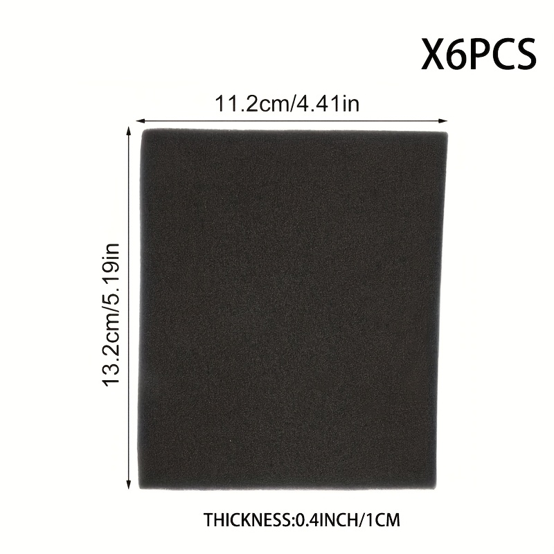 TEMU 6 Vacuum Cleaner Filter Pads, Additions For Home Vacuum Cleaners