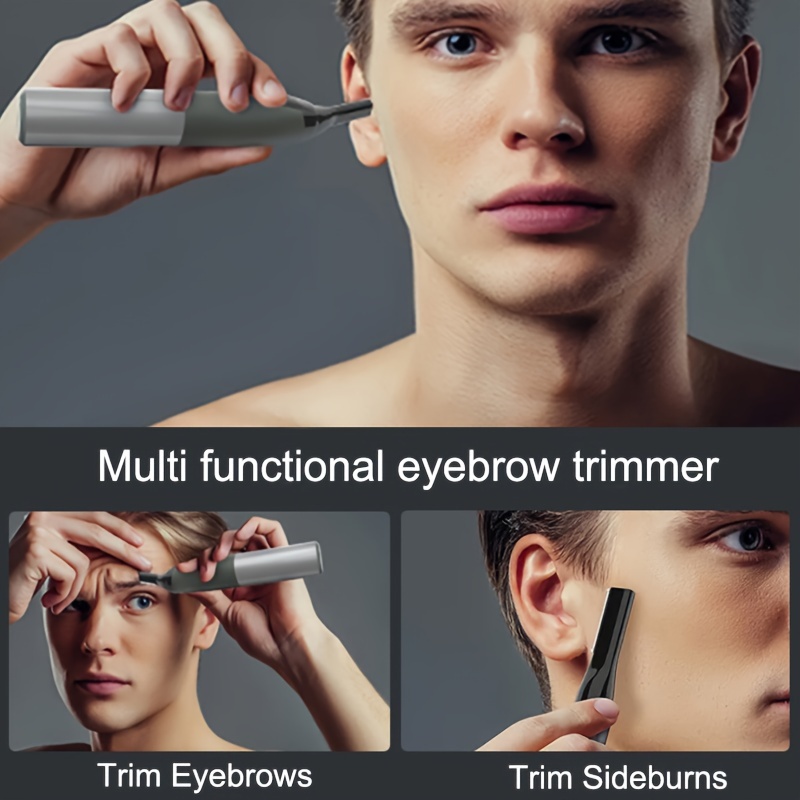 Electric Eyebrow Razor for Men | Rechargeable Facial Hair Shaver with Sharp Blade for Eyebrows, Sideburns, Nose and Ear Hair, USB Charging, ≤36V, Battery - Conduroma