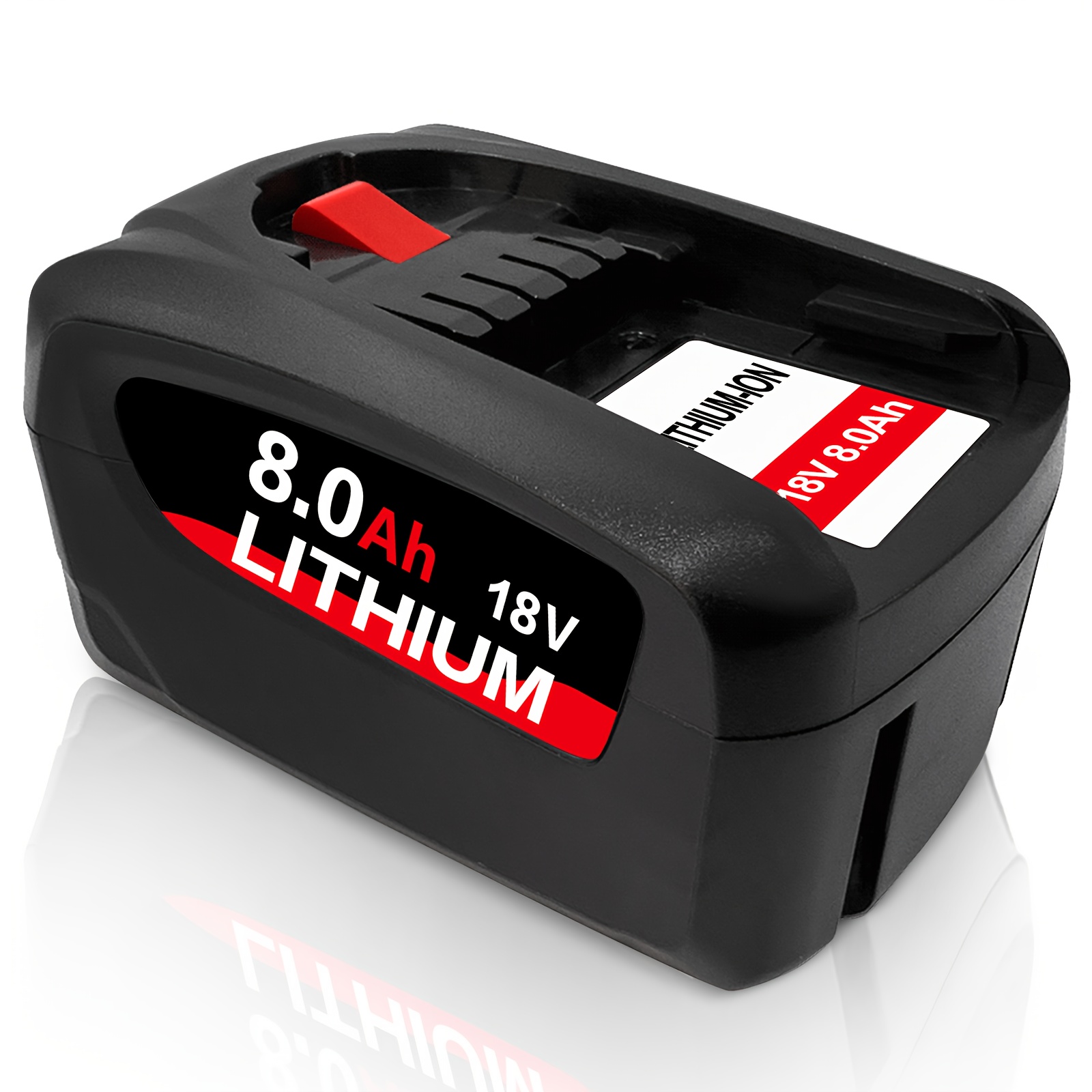 E-shop Upgrade 8.0Ah 18V 1600A005B0 Ersatzakku für Bos Akku 18V PBA PSB PSR – Kompatibel mit 18V Akku AL1810CV, AL1815CV, AL1830CV – Für Heim-