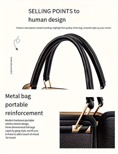 RAMBOROO Women' Large Capacity Elegant Handbag with Adjustable Crossbody/Top Handle Strap - Professional Bag Suitable for Commuting, Travel, Business & Everyday Use - //