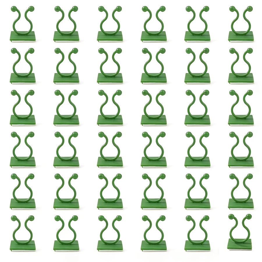 E-shop 36 Stück selbstklebende Pflanzen-Kletterwandhaken/Rankenstützenhalterungen – Kletterpflanzen-Fixierclips für Wandkletterwerkzeuge,