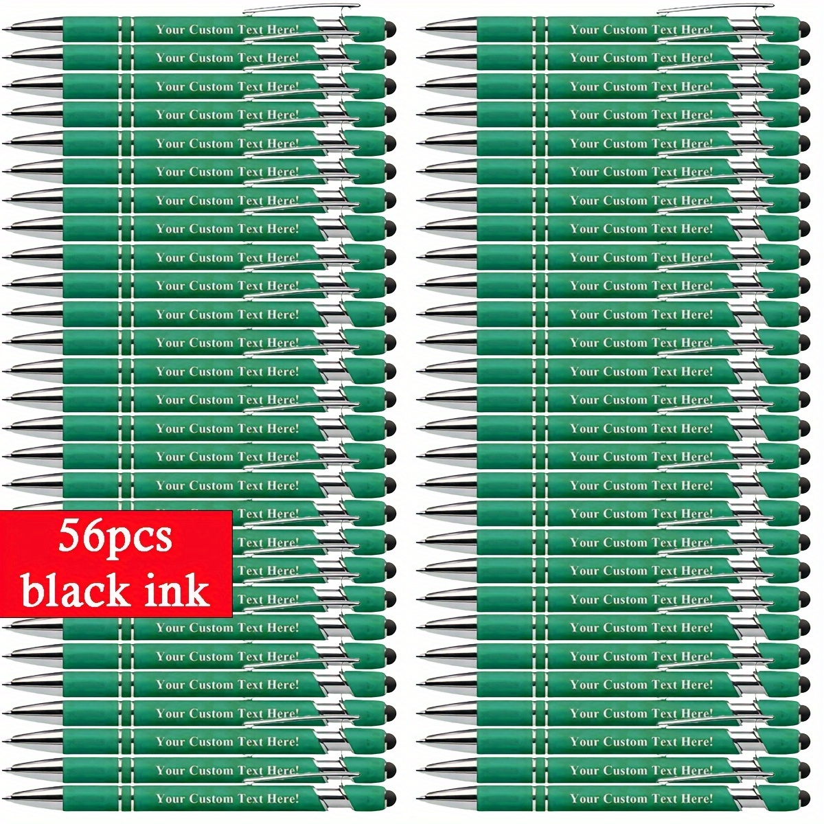 

56pcs Customizable Ballpoint Pen Set - For , Teacher Appreciation & - , Ink - For &