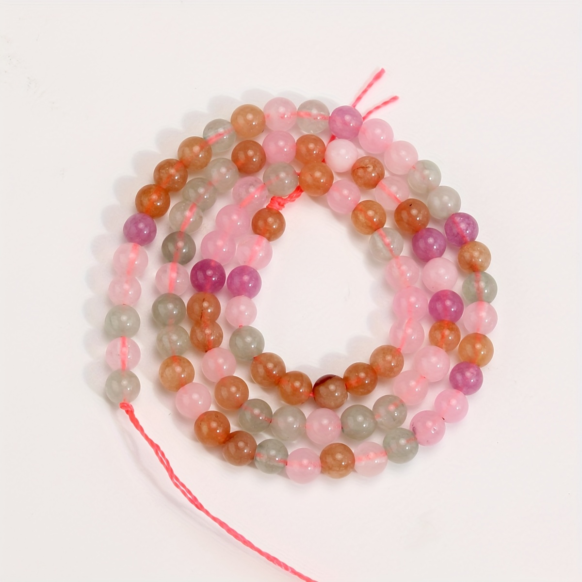 Image of Natural Alashan Stone Beads Accessories - 4mm (0.16 Inches) - 10mm (0.4 Inches) Macaron Loose Round Beads, Suitable For Jewelry, Necklace, Bracelet, And Earring Making