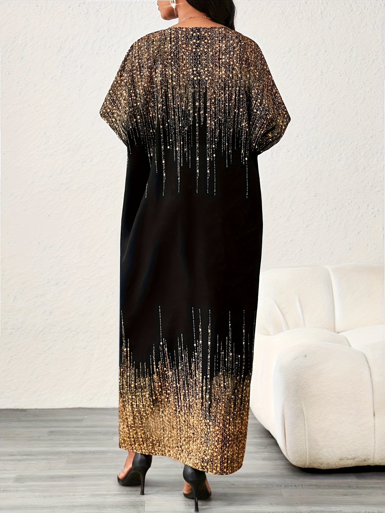 gold sequin tunic dress Jenny Dress in Gold Sequin S main image 0