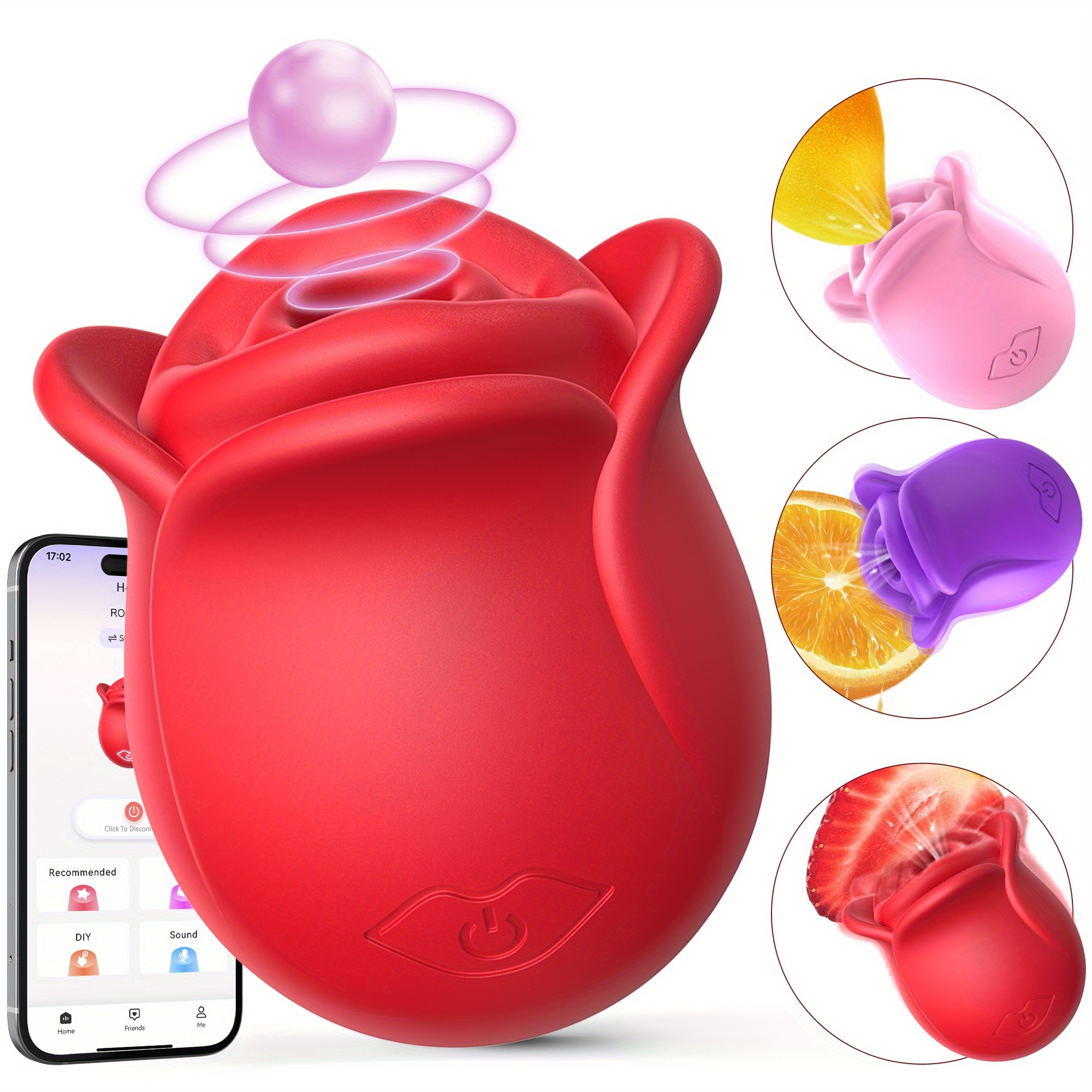 what is the temu rose toy 7-speed suction rose , and massager toy - health & household