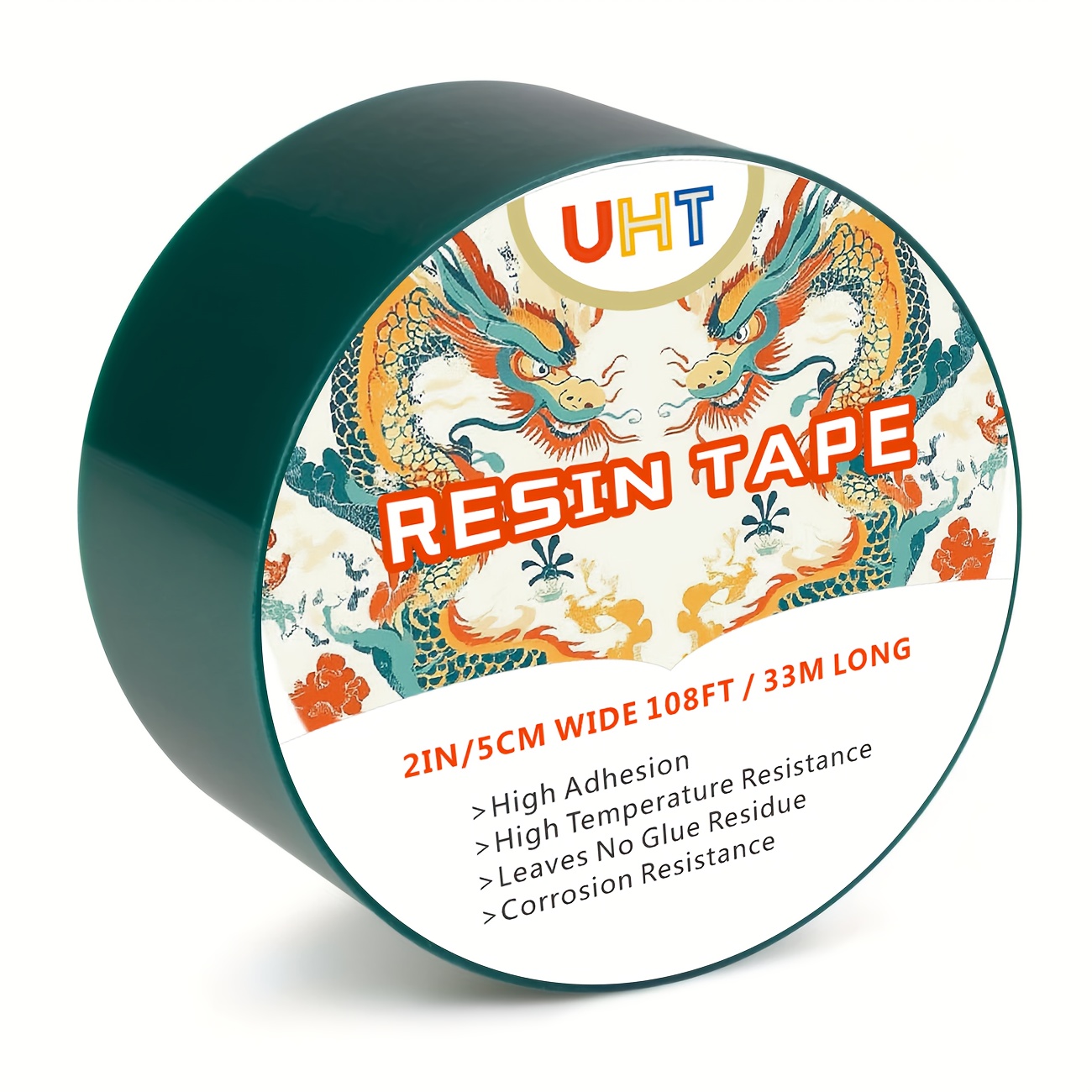 TEMU Epoxy Resin Molding Resin Tape, Epoxy Resin Tape, Uv Tape, Resin Tape, Epoxy Release Tape For Pouring, High-temperature Tape. 2" Wide X 108ft