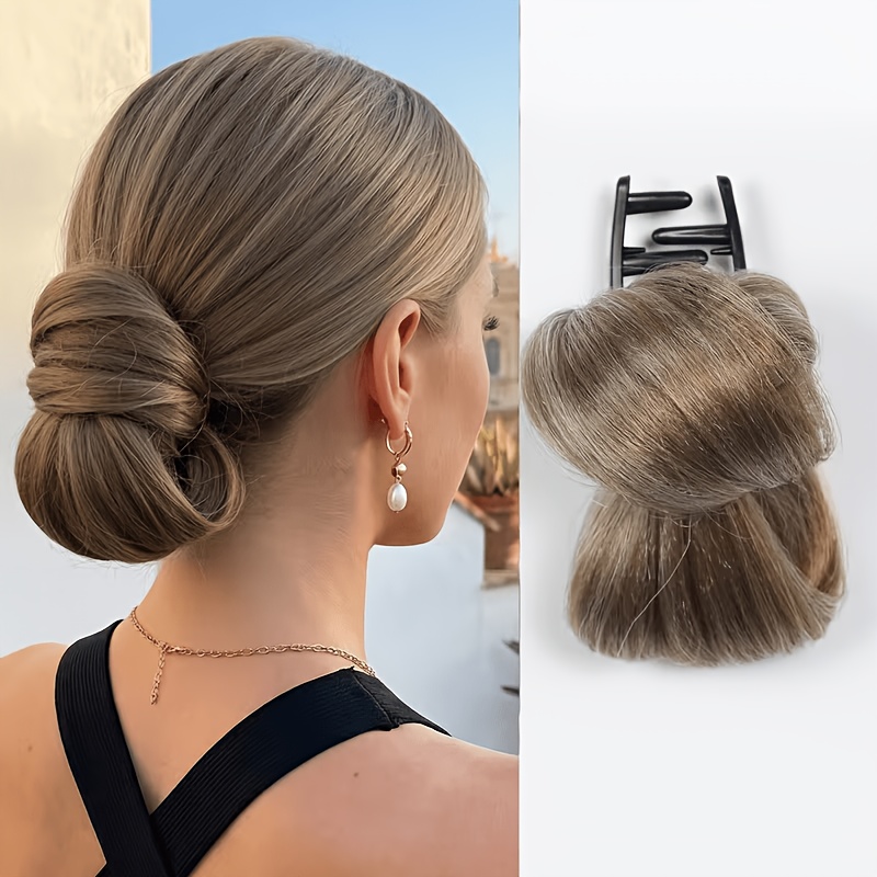TEMU Synthétique Cheveux Faux Cheveux à Clip Coiffure Facile à Adapté à Toutes les Femmes