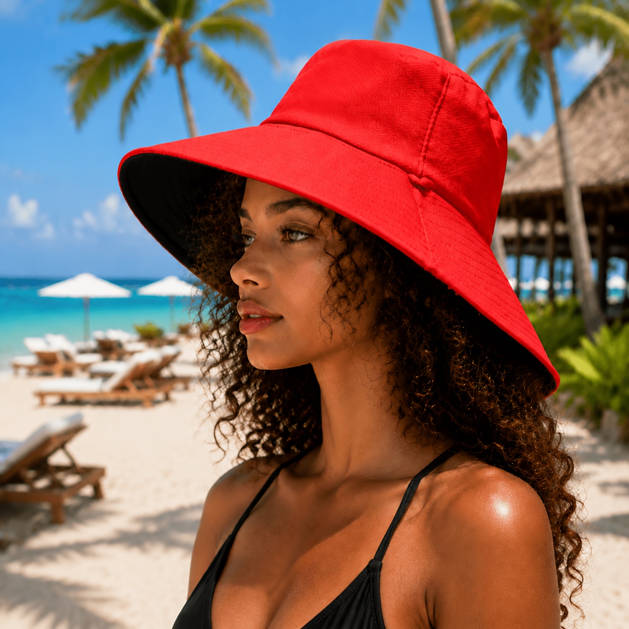 TEMU Sombrero de pescador de cara, con protección facial completa, protector solar y no oscurece, se puede regalar , sombrero de , adecuado para