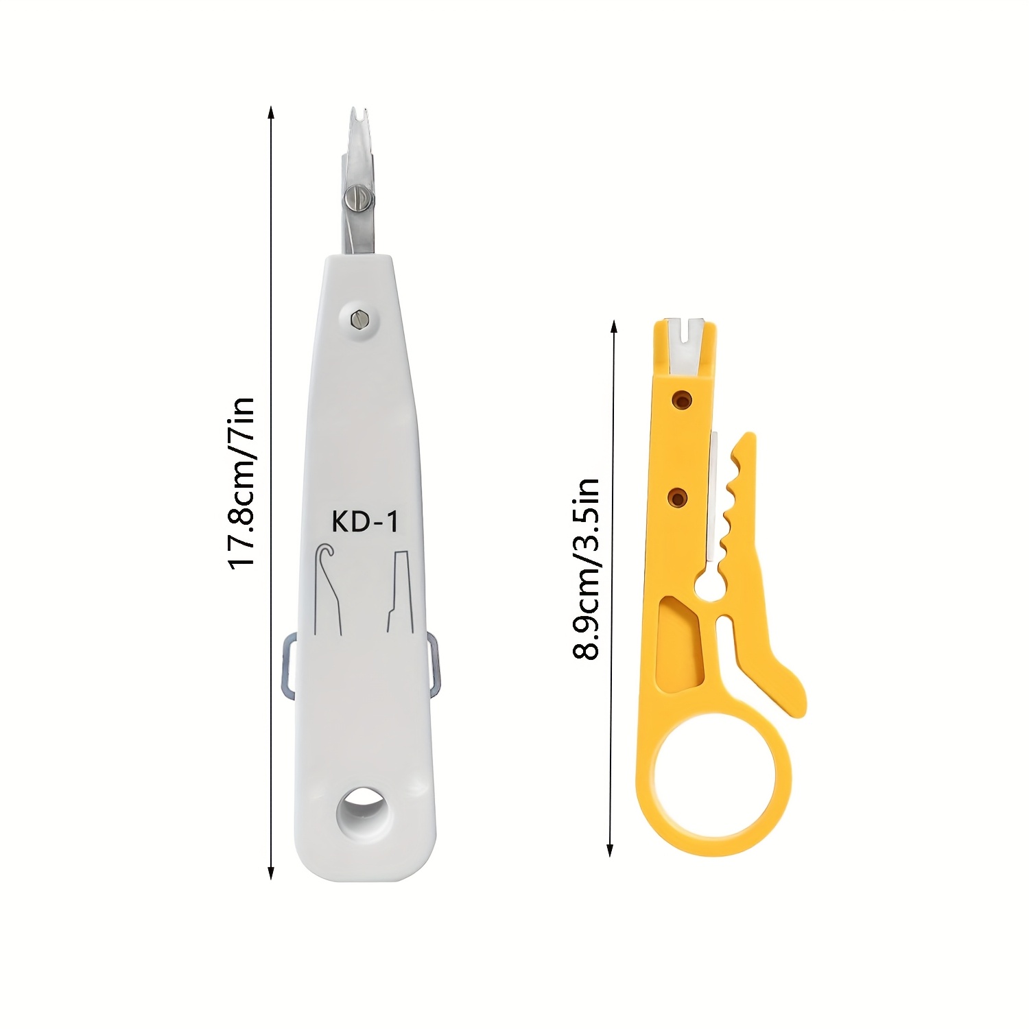 Lsa Insertion Tool For Professionals With Wire Cutting And Stripping Blade - Cat7 Network Socket/patch Panel Installer For Surface Or Flush Mounts, Comfortable Grip (wz0001a-lsa)