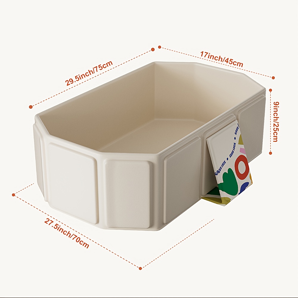1pc kids portable collapsible bathtub pvc material non slip base ideal for travel small spaces with green white for 0 8 years bathroom gift details 1