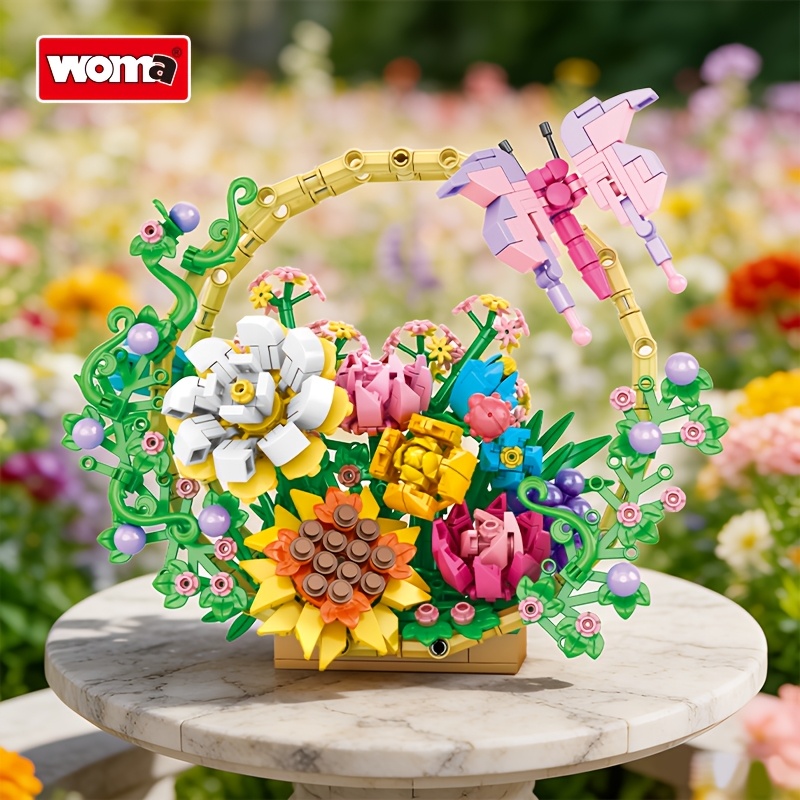 WOMA Flower Basket Building Blocks Set