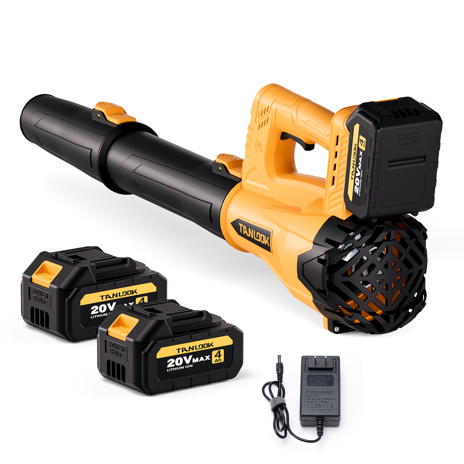 TEMU Large Wireless Leaf Blower, Leaf Blower With Battery And Charger, Portable Household Tool, Suitable For Courtyards, Streets, Lawns, Super High