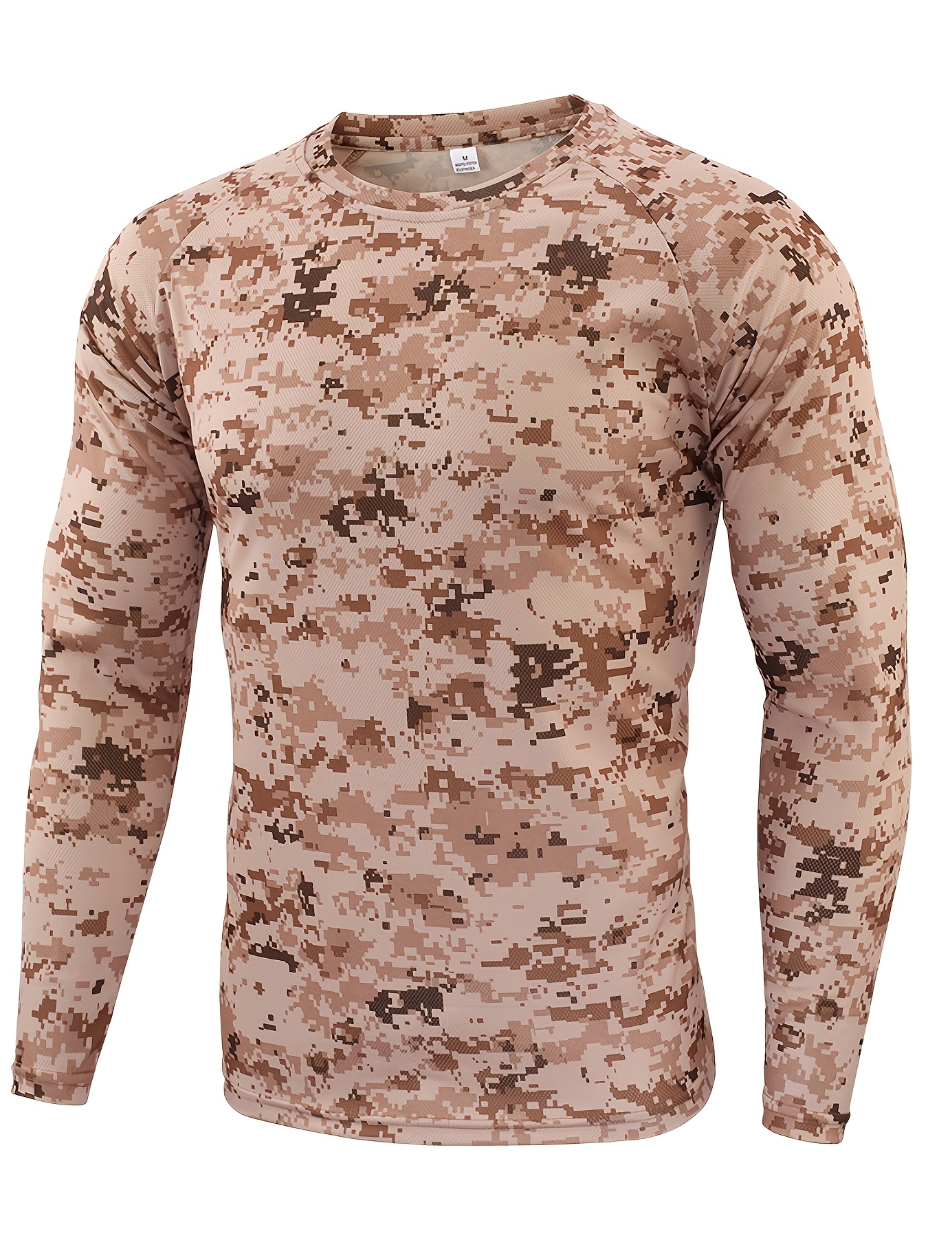 *'S Camouflage Long Sleeve Shirt Stylish Comfortable Polyester Spring  Summer Outdoor Activities, Camo T Shir