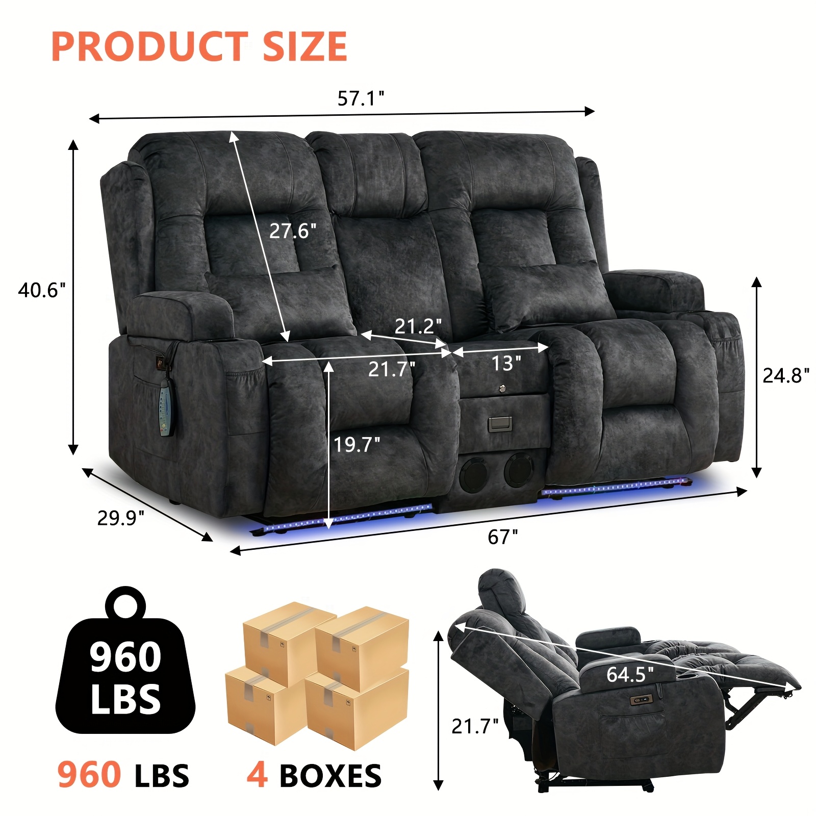 Metal Frame Recliner