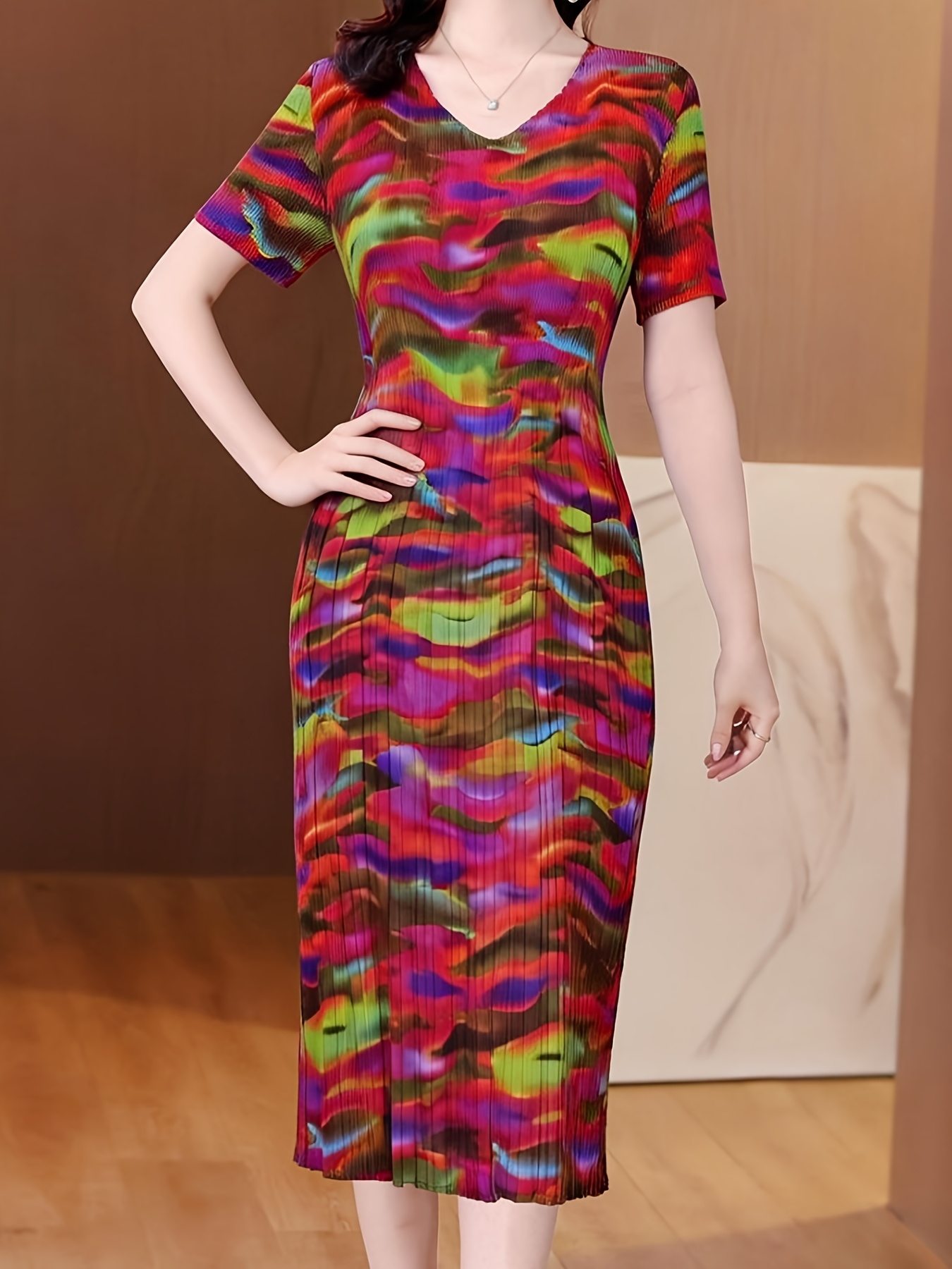 knitted maxi dress long sleeve Cool Daze Long Sleeve Knit Maxi Dress Pink Size XL main image 1