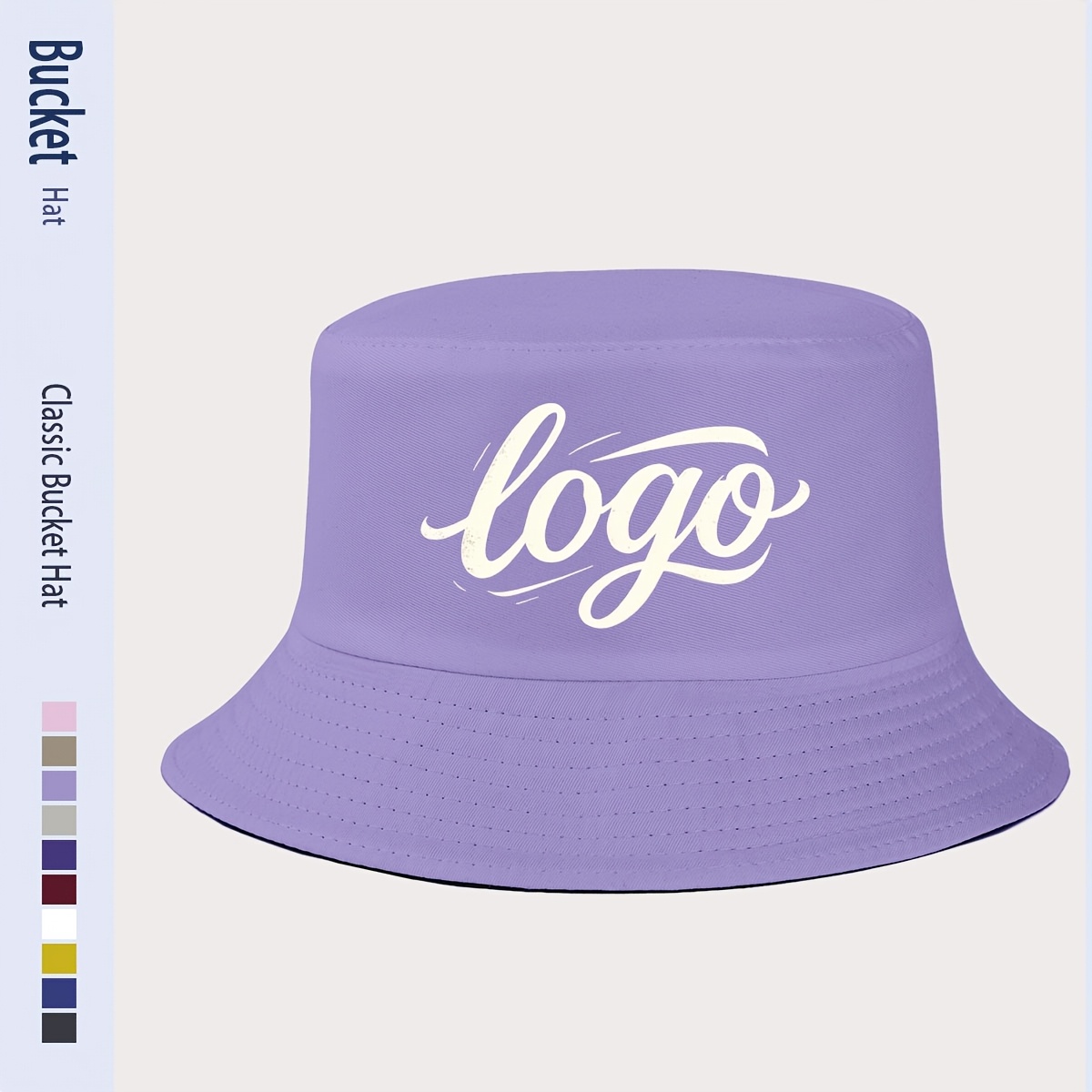 TEMU [customization] Easy All-match Fisherman Hat With Customizable Picture, Personalized Text, Photo, Or Logo - Options For Trendy Matching, Outdoor