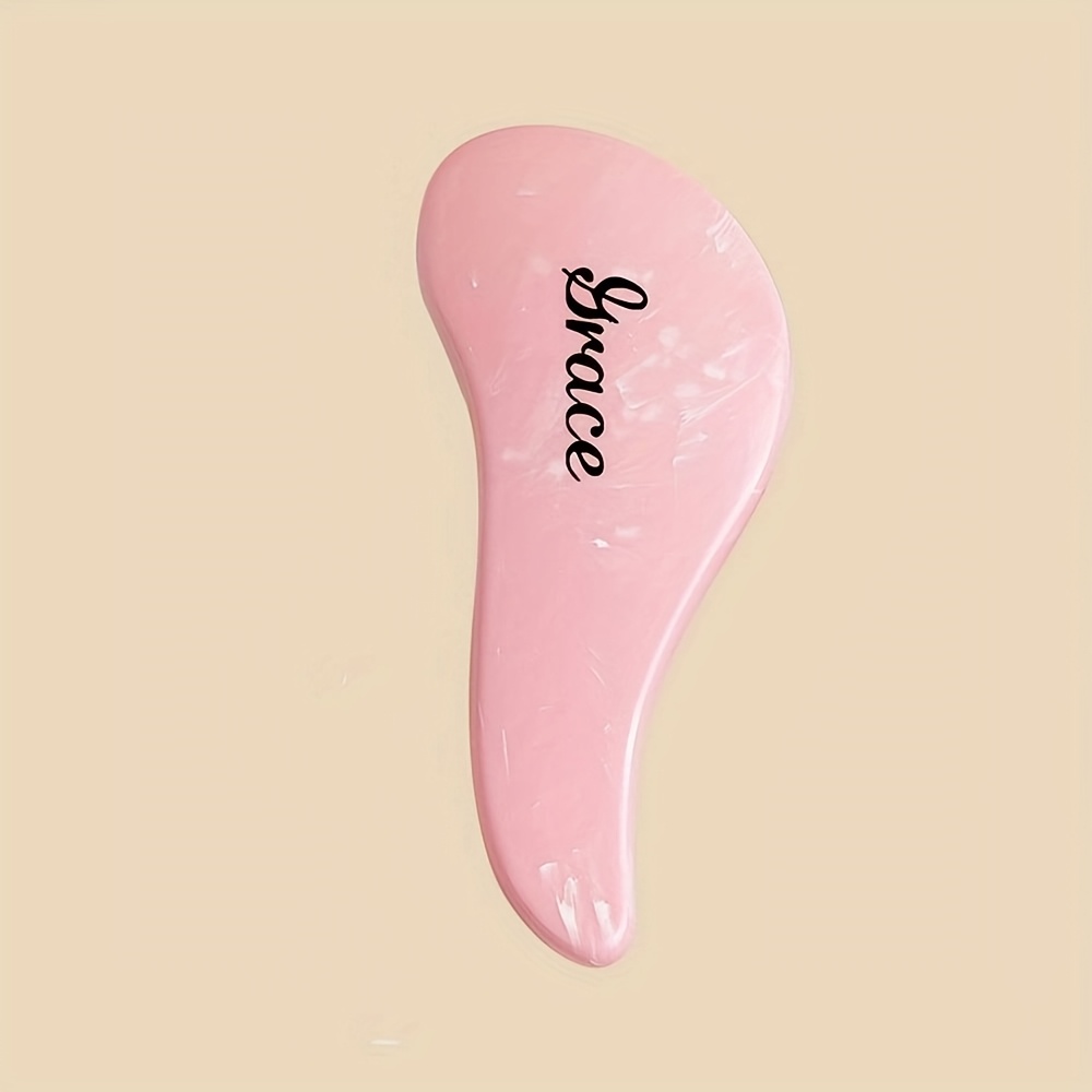 TEMU Personalised Custom Comb Mini Marble Pattern Sole Air Cushion Comb Portable Hair Brush Custom Name Friend Gift Famliy Gift Girl's Gift Teacher