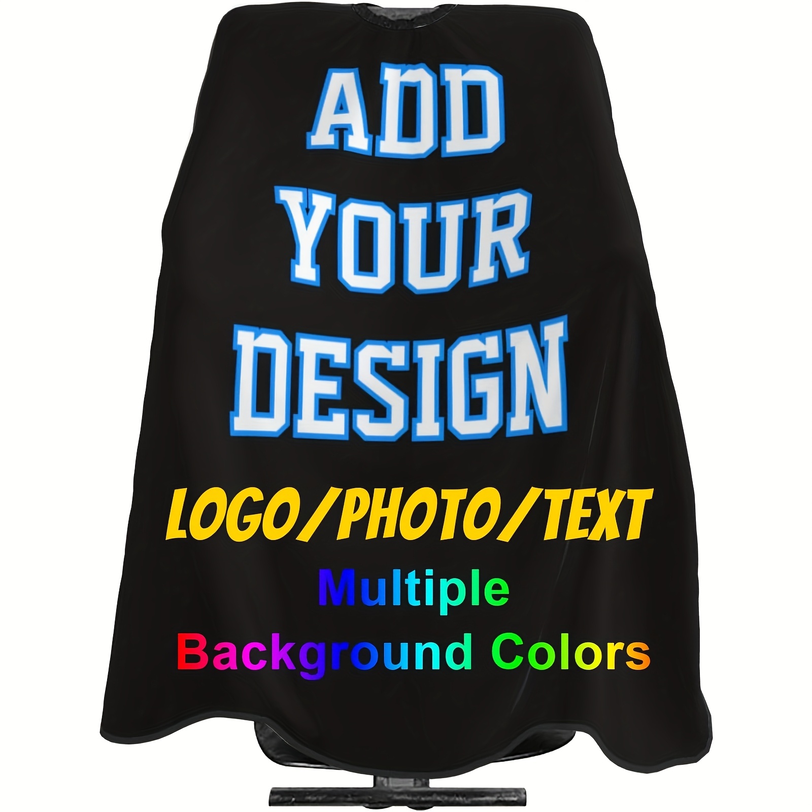 TEMU Personalized Barber Cape With Logo, Photo, Or Text, Suitable For Men And Women At Hair Salons And Barber Shops