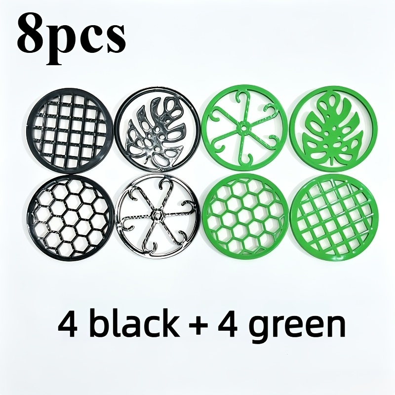 TEMU Estante de recolección de de plantas, 8 piezas (4 piezas negras + 4 piezas verdes para un total de 8 piezas) Correas de acabado de de jardinería