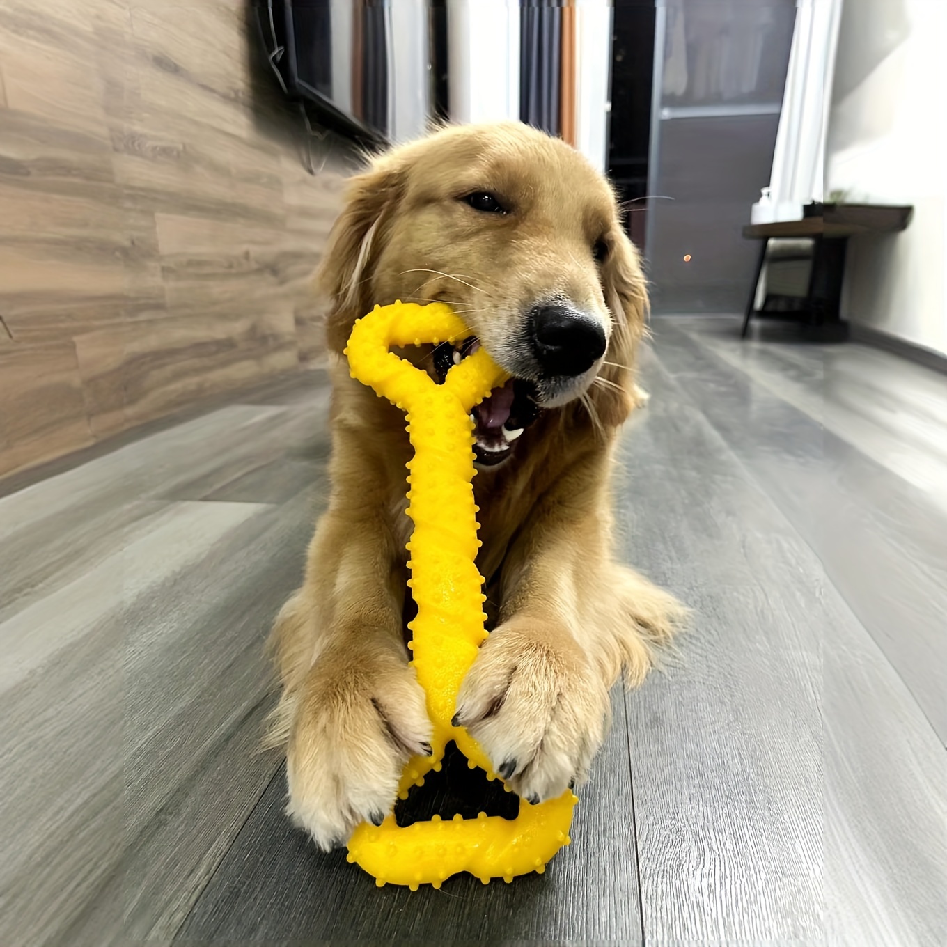 durable chew toy for large dogs bone shaped tpr dog toy for   non toxic thermoplastic rubber teeth   play strengthens gums breed specific design