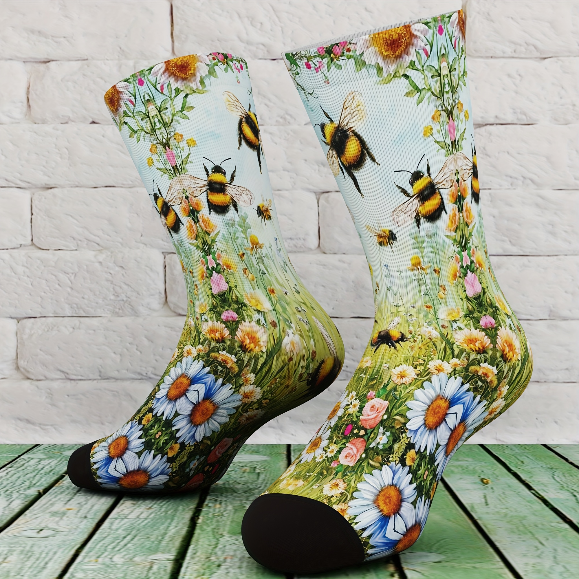 E-shop Ein Paar Unisex Wadenhohe Socken, Lustige Muster, Bequem Atmungsaktiv, Geeignet für Outdoor-Sport, Ein Muss für , -Style-Persönlichkeitsdesign,