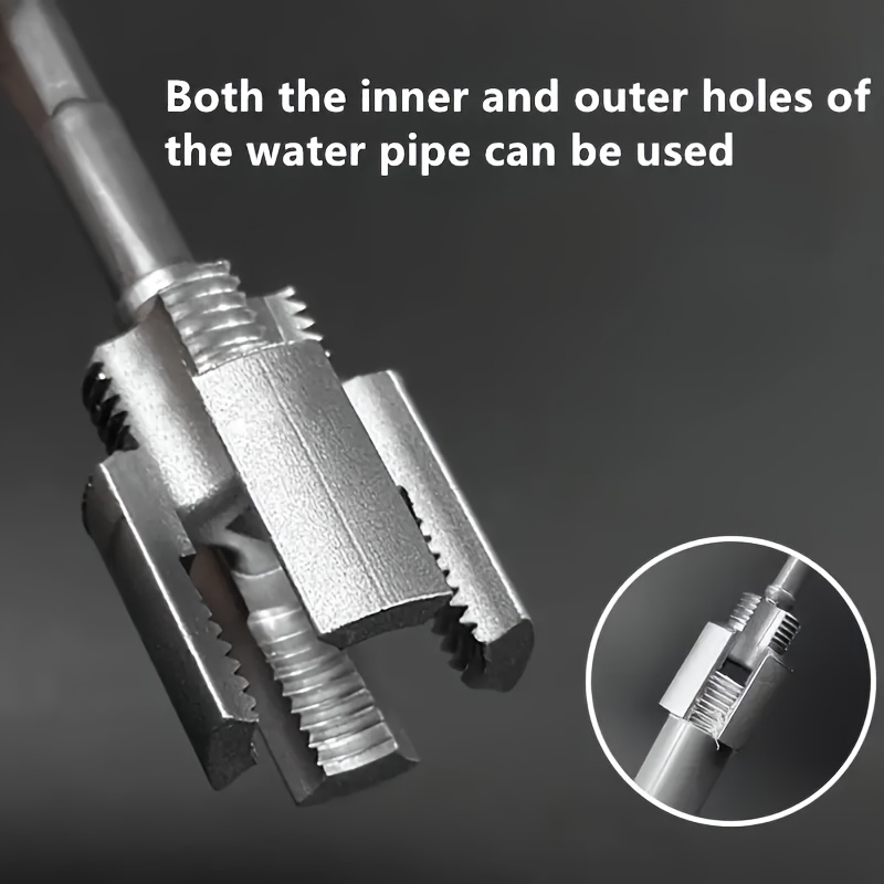 2pcs pipe threader set integrated internal and external thread pipe threading tool for 1 2 inch ppr pipes with taps and dies for thread cutting details 7