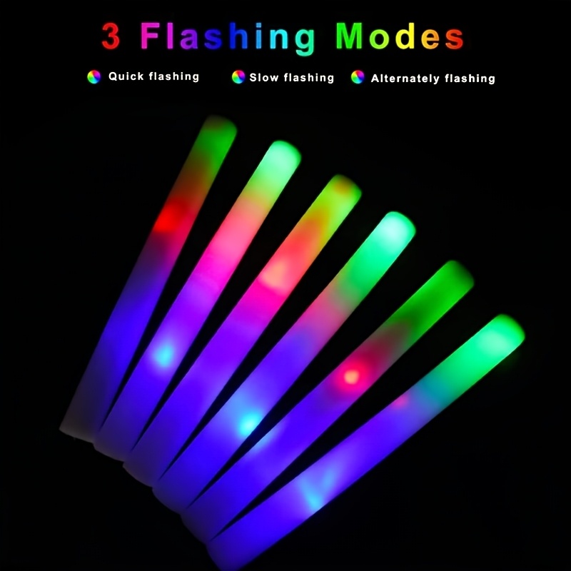 30Pack Foam Glow Sticks for Parties