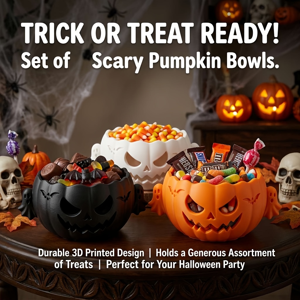 Pumpkin Candy Bowl with Handles