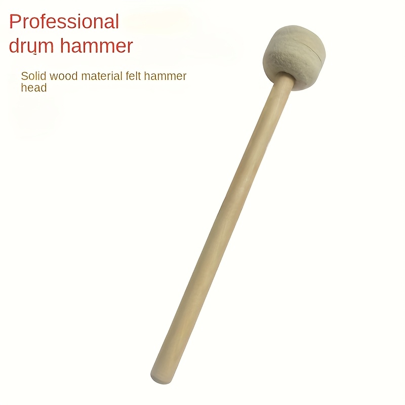 Drumsticks, Drums, Drums, And Other Drum Instruments Bands Can All From This Product. It Features A Felt Head And A Wooden Handle, Which Is Smooth, Sturdy, And Durable