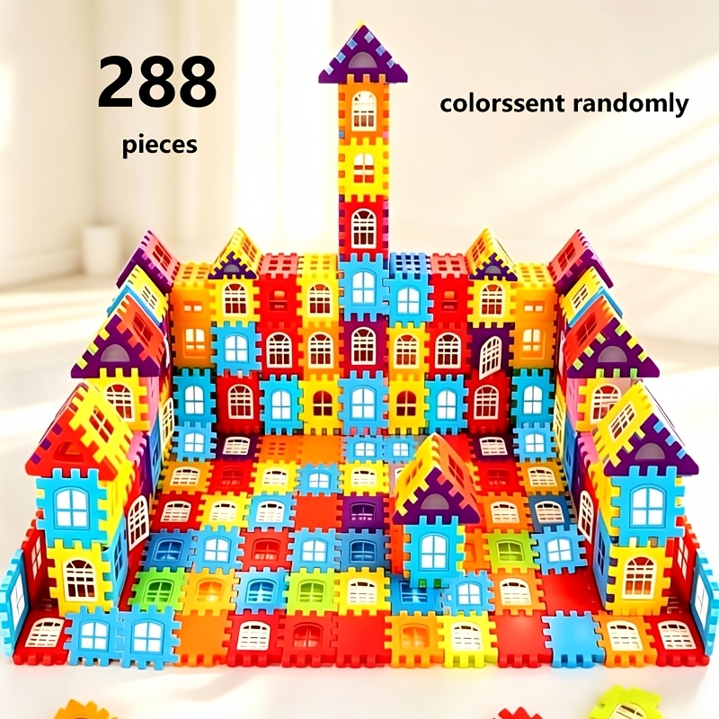 Image of 3d Children's Model Building Block Puzzle, Diy Free Combination Assembled Block Ornament Toy For Sent
