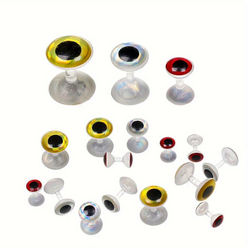 100PCS/Pack Simulation 3D Fish Eyes Holographic Artificial Fish