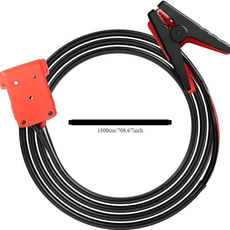 TEMU Car Starter Jumper Cable With Adapter, Suitable For 18v/20v Dcb Battery Starter, 8awg 5.9ft Portable Car Battery , Battery Jumper Battery Not Included