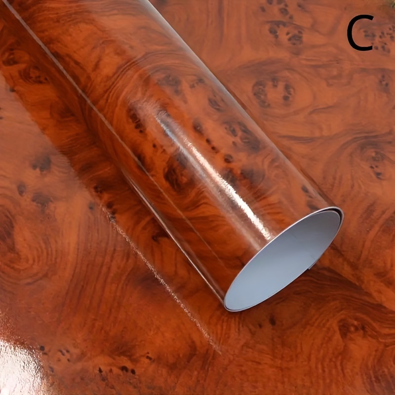 [elegant Style] Premium Pvc Wood Grain Film For Cars & Motorcycles - 11.8x39.4" Waterproof Vinyl Sticker, Textured , Easy To Apply On Door Panels & More - Fit