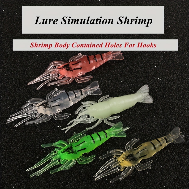 10Pcs Soft Shrimp Bait Artificial Bionic Fishing Lure Shrimp Lure