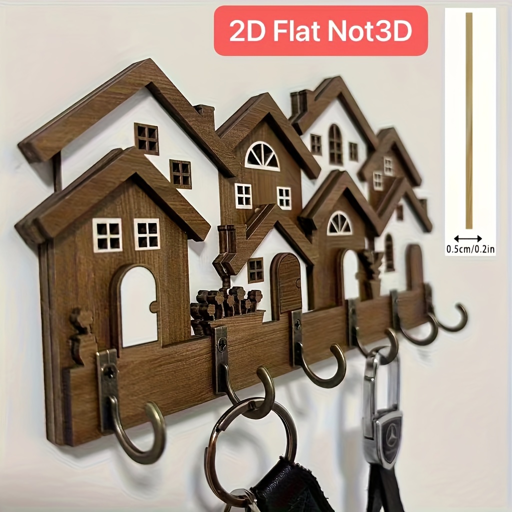 wall mounted key holder modern house design hooks easy Temu