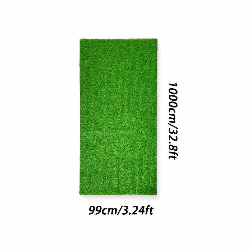 Extra Thick 99.06x999.74 cm Green Artificial Grass, Outdoor Rugs, Patio Lawn Mat with TPR Rubber Backing, Non-Shedding Easy to Clean, Suitable for Yard, Garden, Hallway, Christmas Easter Gift